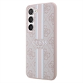 Guess 4G Printed Stripe Samsung Galaxy S23 5G Hybrid-deksel - Rosa