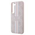 Guess 4G Printed Stripe Samsung Galaxy S23 5G Hybrid-deksel - Rosa