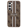 Guess 4G Printed Stripe Samsung Galaxy S23+ 5G Hybrid-deksel - Brun