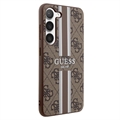 Guess 4G Printed Stripe Samsung Galaxy S23+ 5G Hybrid-deksel - Brun