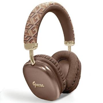 Guess G Cube Metallic Script Logo On-Ear trådløse hodetelefoner med metallisk skrift - brun