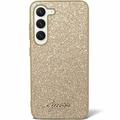 Samsung Galaxy S24 Guess Glitter Flakes Metal Logo Hybrid-deksel