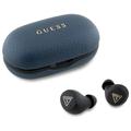 Guess Grained Classic Logo True Wireless hodetelefoner - blå