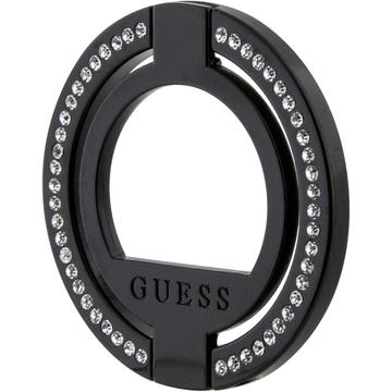 Guess Magnetisk Ringholder/Stativ med Rhinestones - Svart