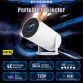 HY300 Pro Android 11 Smart projektor med dobbel WiFi, Bluetooth 5.0 - Hvit