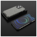 Honeycomb Armored iPhone 14 Pro Max Hybrid-deksel - Svart