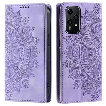 Honor 200 Lite Mandala Series Lommebok-deksel - Lilla