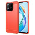 Honor X5b/X5b Plus Børstet TPU Deksel - Karbonfiber