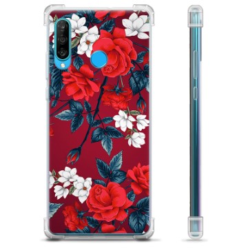 Huawei P30 Lite Hybrid-deksel - Vintage Blomster