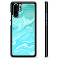 Huawei P30 Pro Beskyttelsesdeksel - Blå Marmor