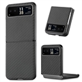 Motorola Razr 40 Hybrid-deksel - Carbon Fiber