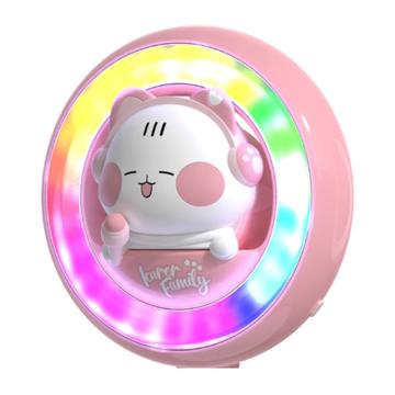 ICARER FAMILY Cartoon Animal Car Air Vent Clip Aroma Rhythm Light Interiørdekor - TOFU