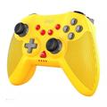 IPEGA PG-SW020 trådløs Bluetooth-spillekontroller med Gamepad med seks akser og dobbel motorvibrasjon for Nintendo Switch/PS3/Android/PC - Gul