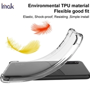 Samsung Galaxy S24 Ultra Imak Drop-Proof TPU-deksel - Gjennomsiktig Svart