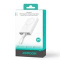 JOYROOM JR-PBM01 PD 20W 10000mAh magnetisk trådløs lader med magnetisk powerbank med innebygd kabel og støtte