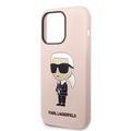 iPhone 15 Pro Max Karl Lagerfeld Ikonik Silikondeksel - Rosa