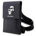 Karl Lagerfeld Smartphone Skulderveske - Karl & Choupette - Svart