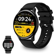 Ksix Core AMOLED-smartklokke med sports-/helsemodus - svart