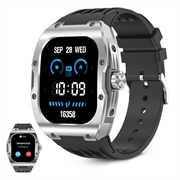 Ksix Hero Smartwatch med AMOLED-skjerm, sports- og helsemodus - IP68 - Svart