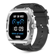 Ksix Hero Smartwatch med AMOLED-skjerm, sports- og helsemodus - IP68 - Svart