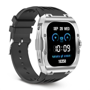 Ksix Hero Smartwatch med AMOLED-skjerm, sports- og helsemodus - IP68 - Svart