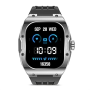 Ksix Hero Smartwatch med AMOLED-skjerm, sports- og helsemodus - IP68 - Svart