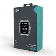 Ksix Hero Smartwatch med AMOLED-skjerm, sports- og helsemodus - IP68 - Svart