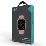 Ksix Urban 4 Vanntett smartklokke med sports-/helsemodus - Bluetooth, IP68 - Rosa