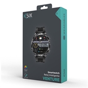 Ksix Venture vanntett smartklokke med sports- og helsemodus - IP68 - Svart