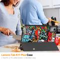 Lenovo Tab K11 Plus Tri-Fold Series Smart Folio-deksel - Graffiti