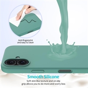 iPhone 16 Liquid Silikondeksel - Mørkegrønn