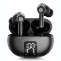 M10 Multiple Languages Translation Earphones Wireless Bluetooth Smart Voice Translator Headset - Black (øretelefoner med oversettelse til flere språk)