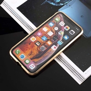 iPhone XS/X Magnetisk Deksel med Herdet Glass - Gull