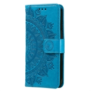 Xiaomi Redmi 12C Mandala Series Lommebok-deksel - Blå