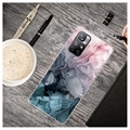 Xiaomi Redmi Note 11 Pro/Note 11 Pro 5G Marble Pattern IMD TPU-deksel - Grå / Rosa