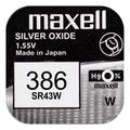 Maxell Mini 386/LR43 Knippcellebatteri