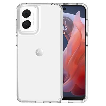 Motorola Moto G Play (2024) Ripebestandig Hybrid-deksel - Gjennomsiktig