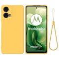 Motorola Moto G04/G24 Liquid Silikondeksel - Gul