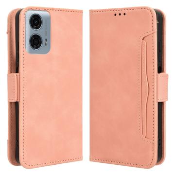 Motorola Moto G34 Lommebok-deksel med Kortholder - Rosa