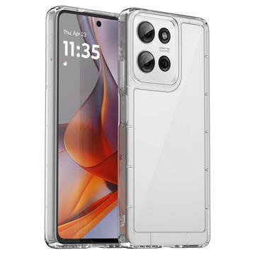 Motorola Moto G75 Anti-Shock Hybrid-deksel - Gjennomsiktig