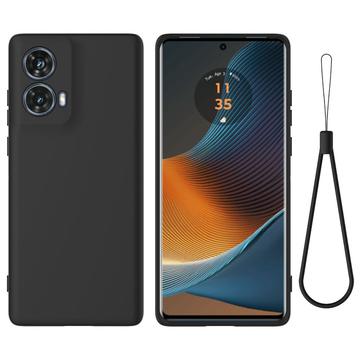 Motorola Moto G85/S50 Neo Liquid Silikondeksel - Svart