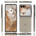 Motorola Razr 50 Ripebestandig Hybrid-deksel - Gjennomsiktig