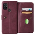 Multikort Slot Motorola Moto G10/Moto G30 Lommebok-deksel - Vinrød