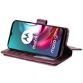 Multikort Slot Motorola Moto G10/Moto G30 Lommebok-deksel - Vinrød