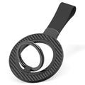 Multifunksjonell magnetisk ringholder med stropp - svart