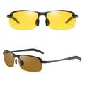 Nattbriller / Polaroid solbriller - gul / mørkebrun