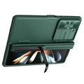 Samsung Galaxy Z Fold5 Nillkin CamShield Fold Hybrid-deksel med Stativ - Grønn