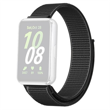 Samsung Galaxy Fit3 Nylonrem med Borrelåslukking - Svart