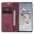 OnePlus 12 Caseme 013 Series Lommebok-deksel - Vinrød