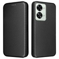 OnePlus Nord 2T Flip-deksel - Karbonfiber - Svart